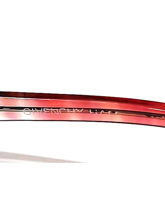 Givenchy Unico Vintage Sm Crystal Brown Red Square Eyeglasses main image 9